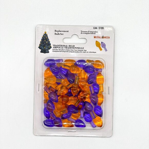Mr Halloween Orange Purple Replacement Bulb Set New - Picture 1 of 2
